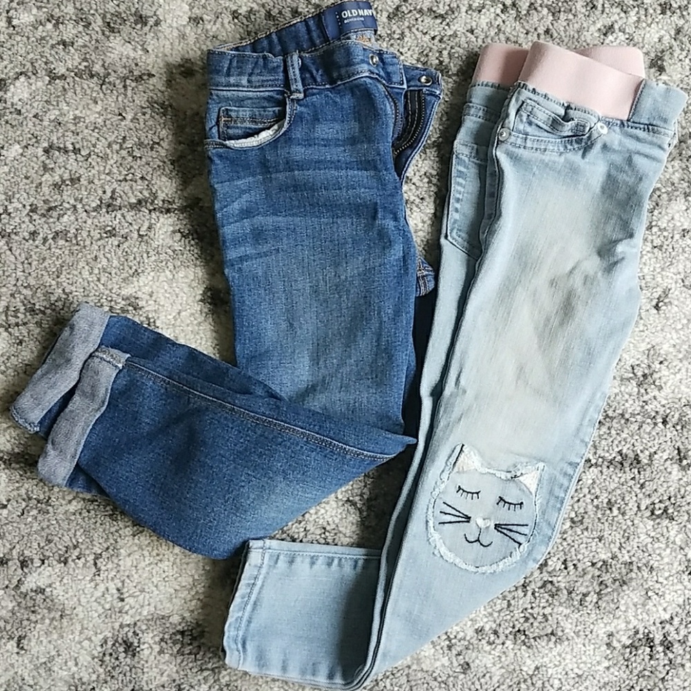 Girls denim jeans bundle old navy 5t